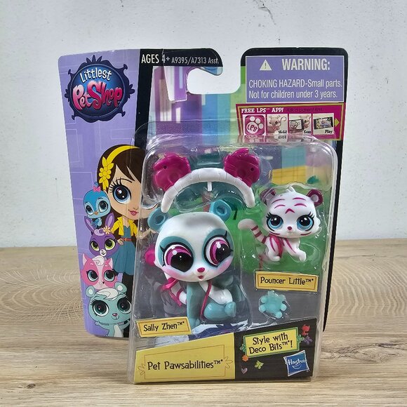 Hasbro Littlest Pet Shop #3763 Sally Zhen Red Panda #3764 Pouncer Tiger LPS 2014 - Picture 2 of 10